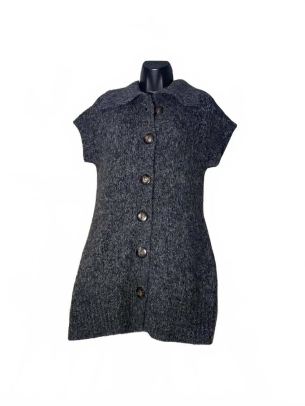 Fenn Wright Manson Wool Alpaca Blend Tunic Cardigan Sweater XS
